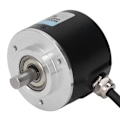 Miniatyrbillede 3 af 8: 2-faset inkrementel roterende encoder 50 mm ydre diameter IP50 PNP roterende encoder DC5‑24V 500P/R