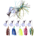 Miniatyrbilde 1 av 8: 5 stk Spinnerbait Fiske Agnspinnere Sett Fiske Hard Spinner Agner for Bass Ørret Laks
