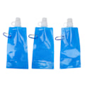 Miniatyrbillede 1 af 8: 3 stk. 480ml Sammenklappelige Vandflasker Bærbare Ultralette Foldbare Drikkflasker med Forbindelseskrog