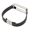 Miniatyrbillede 2 af 8: Udskiftningsrem Rem kompatibel med Xiaomi Mi Band 6 Smartwatch Armbånd Klockebånd Tilbehør Sort bånd Sølvskal