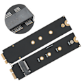Miniatyrbillede 8 af 8: 2 stk. For SATA M.2 NGFF SSD til 2010 2011 for OS X Air A1370 A1369 Konverter Adapterkort (12+6 Kontakter)