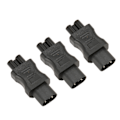Miniatyrbilde 2 av 8: 3 stk IEC320 C8 til IEC320 C5 strømtilkobling IEC320 hann C8 til hunn C5 strømuttak Adapter for PDU-chassis UPS-uttak