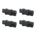 Miniatyrbillede 8 af 8: 4 stk IEC320 C8 til IEC320 C15 Strømadapter Professionel Computer Strømadapter til Laptop PDU Kabinet Ups Stikkontakt