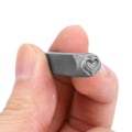 Miniatyrbild 6 av 8: CR V stålstämpelformad metallstämpel för anpassning av stålläder (hjärta)