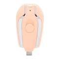 Miniatyrbild 4 av 8: Nyckelring Bärbar Laddare Snabbladdning 1500mAh för Andriod USB C Mini Emergency Power Bank för mobiltelefoner Rosa