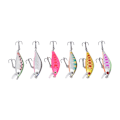 Miniatyrbillede 5 af 8: 6 stk. 4,3g 5cm Minnow Fiskeagn Multilayer Maling Behandling Kunstig Fiske Agnsmad