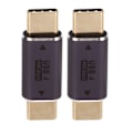 Pikkukuva 7 / 8: 2 kpl Type C uros - Type C uros -sovitin 40Gbps 100W suora mini USB C -sovitin kannettavalle älypuhelimelle