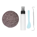 Miniatyrbilde 6 av 8: Plukke Stein Sett Lateks Padding Flat Rund Stein DIY Avslappende Stresslindring Plukke Stein Leke for Voksne Tenåringer Barn Hvit Lateks