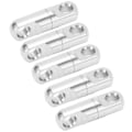 Miniatyrbild 3 av 8: 5 st/set Rostfritt Stål Kolonn Typ 360° Rotationslager Swivels Fiske Swivels Krokhållare 9#