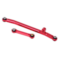 Miniatyrbillede 2 af 8: RC Styrearm i Aluminium Legering Udskiftning Stabil RC Tilbehør til Axial SCX24 90081 AXI00001 AXI00002 1/24 RC Bil Rød
