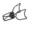 Miniatyrbillede 8 af 8: 100 stk. Katte Binder Clips Søde Killingeform Stærk Klemning Holdbare Metal Hul Binder Clips til Hjemmekontor Skole Sort