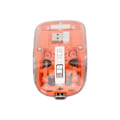 Pikkukuva 8 / 8: Langaton 2.4G Bluetooth Läpinäkyvä Hiiri 2400 DPI Ladattava 400mAh RGB Värikäs Langaton Hiiri Oranssi