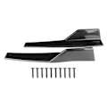 Pikkukuva 1 / 8: Par Universal sivuspoileri Rocker Splitter Side Winglet Wing Diffuser Auton korisarja Kiiltävä musta 17,7x3,3 tuumaa