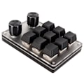 Miniatyrbillede 7 af 8: Rødt Switch Makro Tastatur Plug and Play Ergonomisk Tilpassede Knapper USB Mini Tastatur til Desktop PC 9 Taster 2 Knapper