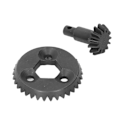 Miniatyrbilde 6 av 8: RC Konisk girsett Lettvekt Svart Høy styrke 33T 13T RC Diff Ring Pinion Gears for Axial 1/18 UTB18 Capra RC Crawler