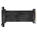 Pikkukuva 2 / 8: PCIE 4.0 X16 Nouseutinkaapeli Näytönohjaimen jatkokaapeli 90 asteen korkea nopeus GPU-sovitinkaapeli musta