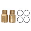 Pikkukuva 1 / 8: 1 pari Polkupyörän Poljinpidennys Teräs 20mm Kulta Extended Pedal Spacer 9/16 tuuman kierteisille polkimille Pyörä