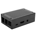 Miniatyrbillede 6 af 8: Aluminiumlegeringskabinet Mesh Shell Vent Overflade Sort Bundkortsskjold til Raspberry Pi