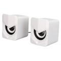 Miniatyrbild 7 av 8: Desktop-högtalare USB-driven tung subwoofer Desktop-mini-LED-högtalare för PalyStation4 hemdator LaptopWhite