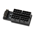 Miniatyrbillede 6 af 8: ATX 4 8P Vinklet Adapter 32P Til 16P 600W 12V HPWR Plug and Play Grafikkort Strømadapterkort til Skrivebordet Sort