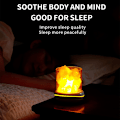 Miniatyrbild 8 av 8: Saltkristalllampa Nattljus USB Aroma Diffuser Salt Lampa Färgglad Salt Crystal Lamp Doft Olje Diffuser för kontor Yoga Sovrum