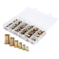 Miniatyrbillede 3 af 7: 150 stk Zinklegering Nitmutter Indsatsmutter Sæt M3 M4 M5 M6 M8 M10 Hardware Tilbehør