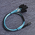 Miniatyrbillede 3 af 8: 12 Gbps Forbindelseskabel MINI SAS 38p SFF-8654 til 4 x Sata Server Dataoverførselskabel