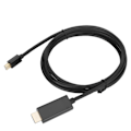 Pikkukuva 3 / 8: Uros-uros adapterikaapeli Mini DP HDMI Video Tietokone TV-tarvikkeet B0203 Musta