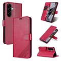 AZNS Sheepskin Texture Flip Case Red Red For Samsung Galaxy A56 5G