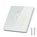Miniatyrbild 1 av 8: Vattenuppvärmning Termostat LCD Touch WIFI Röststyrning Termostat Timing Programmering med inbyggd sensor 95‑240V