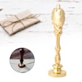 Miniatyrbilde 5 av 8: Metallhåndtak Antik Retro Bryllupsinvitasjon Hilsensboks Seal Vaksforseglingsstempel #1