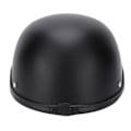Miniatyrbillede 8 af 8: Motorcykel Lav Profil Halvmaske Hjelm Skull Cap Mat Sort (XL)
