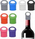 8-pack silikonvinkorkar - Återanvändbara läckagesäkra flaskkorkar för vin och öl - Köksbartillbehör