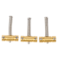 Miniatyrbilde 4 av 8: 3 stk elektrisk gitarrmessing bassbro sadel gitarrmessing strengebass sadel for erstatning