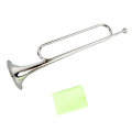 Miniatyrbilde 8 av 8: B Flat Bugle Messing Retro Standard Trompet Musikinstrument for skoleband kavalerikorps