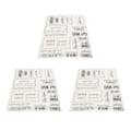 Miniatyrbilde 3 av 8: 3 stk. klare stempler DIY Interessant Holdbar Gjenbrukbar TPR Materiale Transparent Utseende Preging Scrapbooking Verktøy