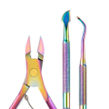 Miniatyrbild 7 av 8: 7 st manikyrverktygssats nagelverktygsset multifunktionella professionella nagelvårdsverktyg i rostfritt stål