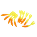 Miniatyrbilde 7 av 8: 10 stk Fiske Soft Lures Dobbel Haler Design Myk Levende Utseende Spiral Stripe Fiske Lures for FiskeA