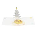 Miniatyrbild 8 av 8: 3D Julkort Transparent PET Återanvändbar Folieprägling Rätt Storlek 3D Kristallkort med Kuvert för Julklappar