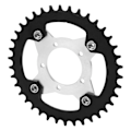 Pikkukuva 3 / 8: 104BCD Sähköpyörän ketjurenkaansovitin ja adapteri 38T alumiiniseos CNC-leikkaus Bafang Central Drive Motor BBS01 Musta