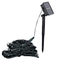 Miniatyrbillede 6 af 8: Solcelledrevet LED Net Mesh Lysstreng Udendørs Vandafvisende Julepynt (1,5 m x 1,5 m) Varmt Hvid