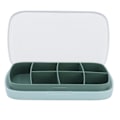 Miniatyrbild 1 av 8: Bärbar förseglad tablettlåda 7Grid Large Capacity Medicine Container Grön för resor