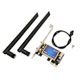 Miniatyrbillede 1 af 8: 1200Mbps PCIEx1 WIFI-kort-adapter Bluetooth 4.0 2,4Ghz 5Ghz Dual Band WiFi-netværkskort-adapter til PC