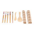 Miniatyrbild 2 av 8: Sushi Making Kit Bambu Rolling Mat Ätpinnar Sushi Maker Set Present för nybörjare