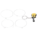 Miniatyrbillede 6 af 8: 4 stk. Milky Stringed Instrument Reservedele til Guitar Ukulele Universal Milky Carbon String Set
