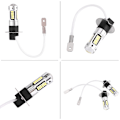 Pikkukuva 7 / 8: Pari H3 4014 valkoinen LED-auton ajovalot Sumu DRL-lamppu DC 12V