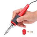 Miniatyrbilde 7 av 7: Elektrisk loddeboltsett Trebrenningspenn Gravering Carving Pyrografiverktøy 40WEU Plugg AC220V
