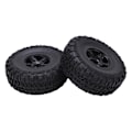 Miniatyrbillede 5 af 8: 2 stk. hjulfælg og dæksæt til Traxxas Slash 1/10 RC Short Course Lastbildæk Opgraderingsdele Sort