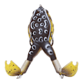 Miniatyrbillede 3 af 8: Froske-agn Blødt Silikon Kunstigt Thunder Frog Agn Fiske-agn med Dobbelt Propellerfødder Sort Gul