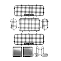Miniatyrbild 7 av 8: RC Metal Window Mesh Simulering Utsökt Förhindra repor RC Defender Window Guard för Traxxas TRX4 RC Cars